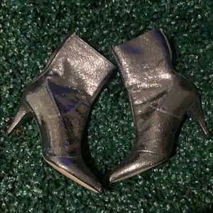New Free People Willa Metallic Ankle Boot Size 36